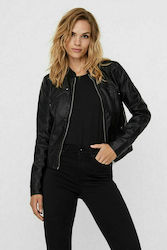 Vero Moda Γυναικείο Biker Jacket Μαύρο