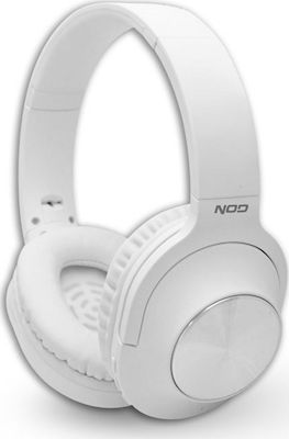 NOD Playlist Bluetooth Wireless Over Ear Headphones with 8 hours of Operation Whitά 141-0137