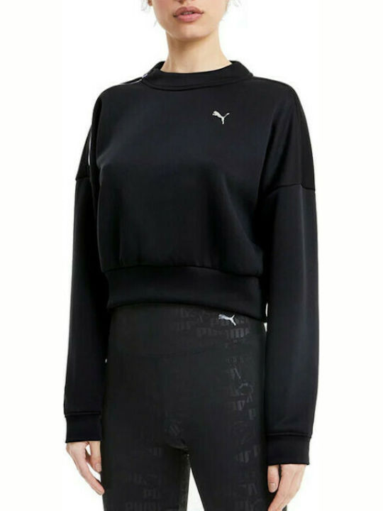Puma Train Women's Cropped Sweatshirt Black