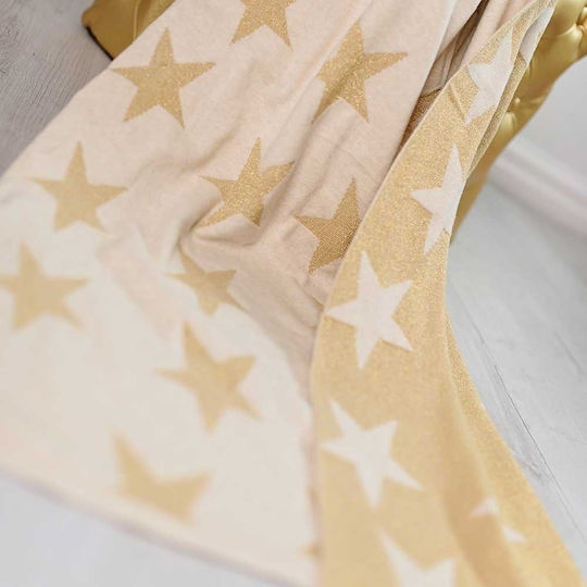 Bizzi Growin Wickeltuch Für Kinderzimmer Gold Star 70x90cm