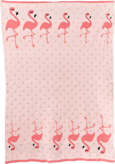 Bizzi Growin Pătură Pepinieră Swaddling Flamingo 70x90 cm