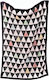 Bizzi Growin Blanket Nursery Swaddling Blankets Black and White Triangle Multicolour 70x90cm