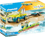 Playmobil Family Fun Beach Car with Canoe για 4+ ετών