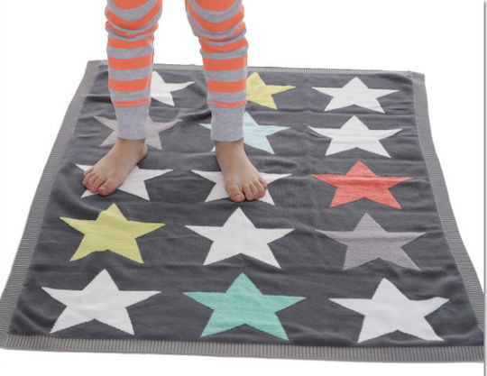 Bizzi Growin Blanket Nursery Swaddling Blankets Superstar Cotton Multicolour 70x90cm