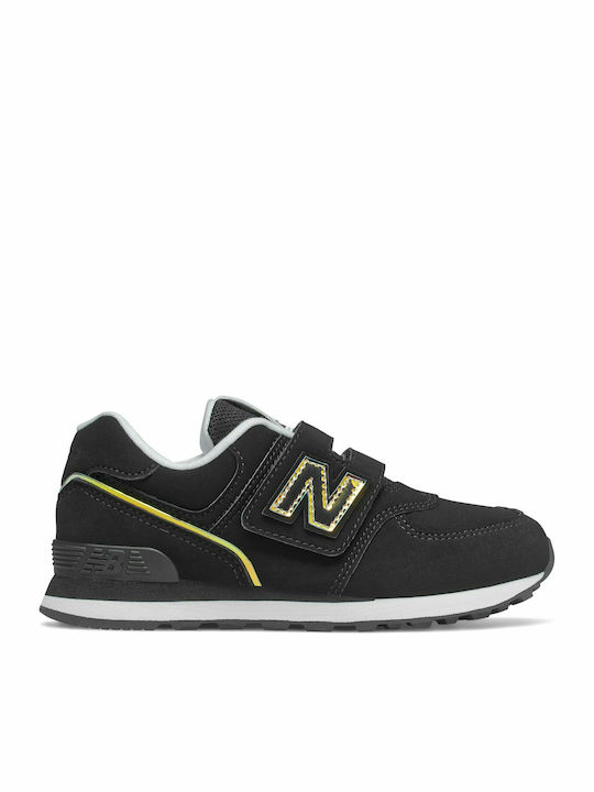New Balance 574 Παιδικά Sneakers με Σκρατς Μαύρα