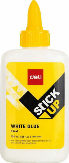 Deli Liquid Glue Stick Up White Glue General Purpose 12pcs 120ml No Solvents 39447