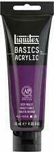 Liquitex Acrylic Color Basics Acrylic Paint Set in Purple color 115 Deep Violet 118ml 1pcs LB119115