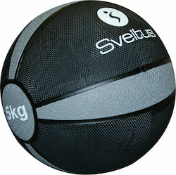 Sveltus Μπάλα Medicine 24cm , 5kg σε Μαύρο Χρώμα