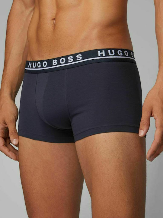 Hugo Boss Ανδρικά Μποξεράκια Μπλε 3Pack