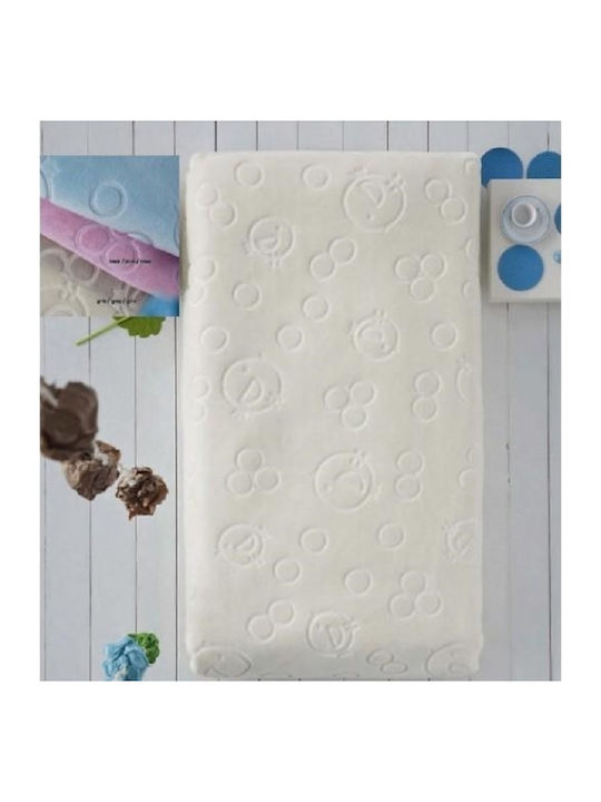 Piel SA Decke Babydecken Wickeltücher für Kinderzimmer 6641 Samt Beige 80x110cm