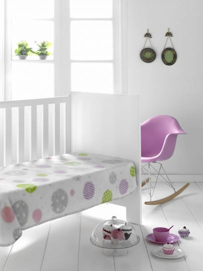 Piel SA Blanket Nursery Swaddling Blankets 6343 Cycles Velvet Multicolour 80x110cm