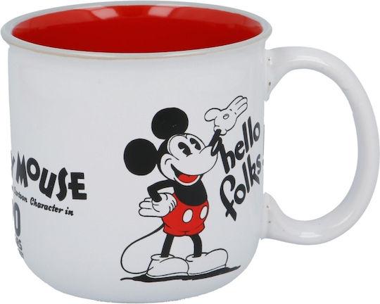 Stor Disney Mickey 90 Years Κούπα Κεραμική Λευκή 415ml