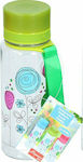 Cuisine Elegance Kids Water Bottle Plastic Green 550ml