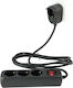 REV Power Strip 3 Positions with Switch and Cable 2m