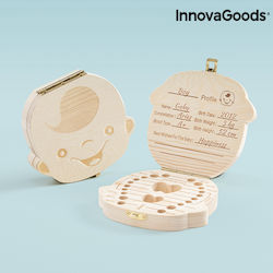 InnovaGoods Κουτάκι για Δόντια Μωρού από Ξύλο για Αγόρι