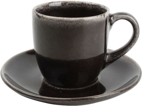 Salt & Pepper Artisan Φλιτζάνι Tσαγιού Κεραμικό Μαύρο 220ml