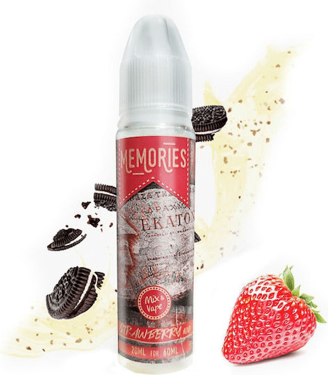 Memories Flavor Shot Strawberry Cream 100Δρχ 20ml/60ml 1pcs