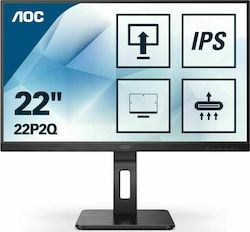 AOC 22P2Q IPS Monitor 21.5" FHD 1920x1080 cu Timp de Răspuns 4ms GTG