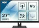 AOC U27P2 IPS Monitor 27" 4K 3840x2160 mit Reaktionszeit 4ms GTG