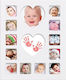 Dooky Baby Imprint Frame Baby First Year made o...