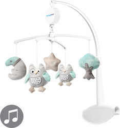 Babyono Mobile für Kinderbett mit Musik Eulen BN443