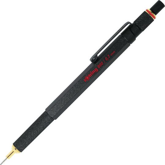 Rotring 800 Mechanical Pencil for Drawing Metallic 1pcs Black