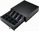 ICS 3336D Cash Drawer Black with 8 Coin Slots and 8 Slots for Bills 36x36x11cm