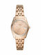 Fossil Scarlette Mini Women's Watch with Pink Gold Metal Bracelet