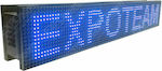 ExpoLedTeam LED Beschriftung Doppelseitig Wasserdicht 64x16cm Blau