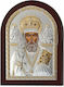 Prince Silvero Silver St. Nicholas Icon 20x26cm