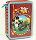 Diakakis Mickey Mouse Pencil Case with 2 Compartments Burgundy