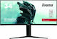 Iiyama G-Master GB3466WQSU-B1 Ultrawide VA HDR Gebogen Spiele-Monitor 34" QHD 3440x1440 144Hz