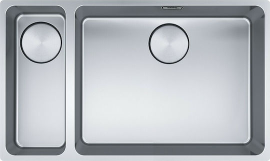 Franke Mythos MYX 160-50-16 3012500623 Десни Поддръжка Мивка Десен Inox Сатен Ш72.5xД44см Сребрист