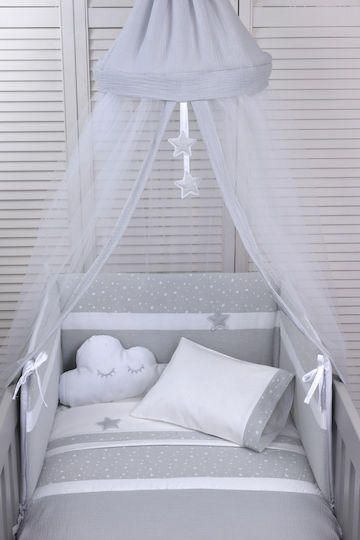 Baby Oliver Crib Mosquito Net Gray
