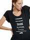 BodyTalk 1202-907428 Women's Athletic T-shirt Black