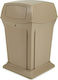 Rubbermaid Ranger Plastic Waste Bin 170lt Beige