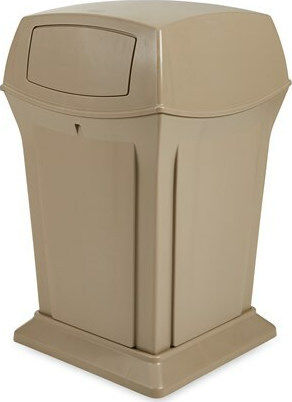 Rubbermaid Ranger Plastic Waste Bin 170lt Beige