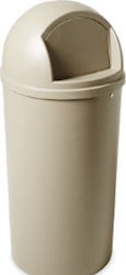 Rubbermaid Πλαστικός Κάδος Απορριμμάτων Marshal 95lt Μπεζ