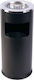 Homestyle Metallic Waste Bin 17lt Black
