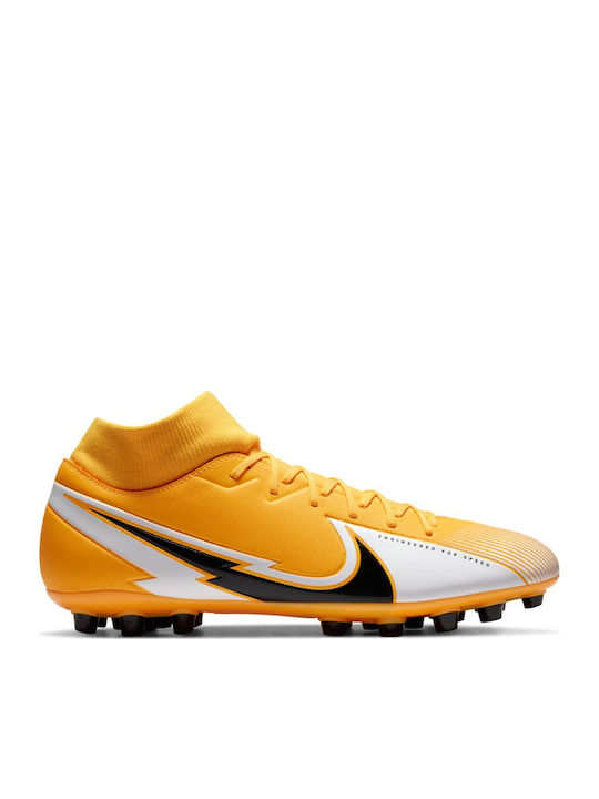 Nike Mercurial Superfly 7 Academy AG Ψηλά Ποδοσφαιρικά Παπούτσια με Τάπες Laser Orange / Black / White