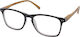 Eyelead Ε211 Reading Glasses +1.50 Black/Brown E 211