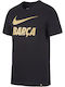 Nike FC Barcelona Men's T-Shirt Stamped Black