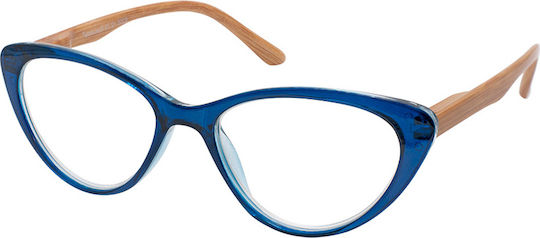 Eyelead E205 Lesebrille +3.50 in Blau Farbe E 205