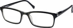 Eyelead E151 Men's Reading Glasses +3.00 Black E 151