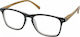 Eyelead Ε211 Reading Glasses +2.25 Black/Brown E 211