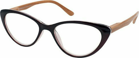 Eyelead E206 Women's Reading Glasses +1.25 Bordeaux/Brown E 206