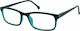 Eyelead E143 Men's Reading Glasses +0.75 Black/Blue E143 E 143