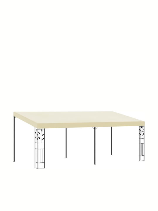 vidaXL Gazebo Garten Ecru 6x3m