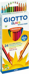 Giotto Elios Triangular Pencils Set 24pcs