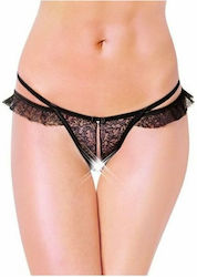 Softline 2452 Frauen Sexy Zeichenfolge offenem Schritt Black